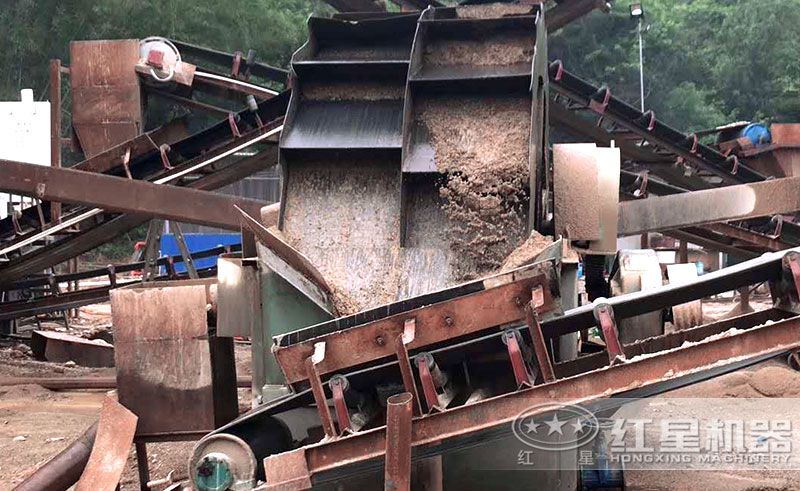 洗沙機----客戶洗沙現(xiàn)場