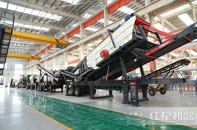紅星機(jī)器移動(dòng)建筑垃圾破碎機(jī)廠家