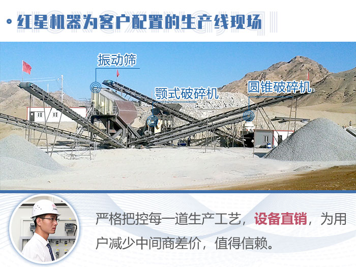 紅星為客戶配置的生產(chǎn)線現(xiàn)場(chǎng)