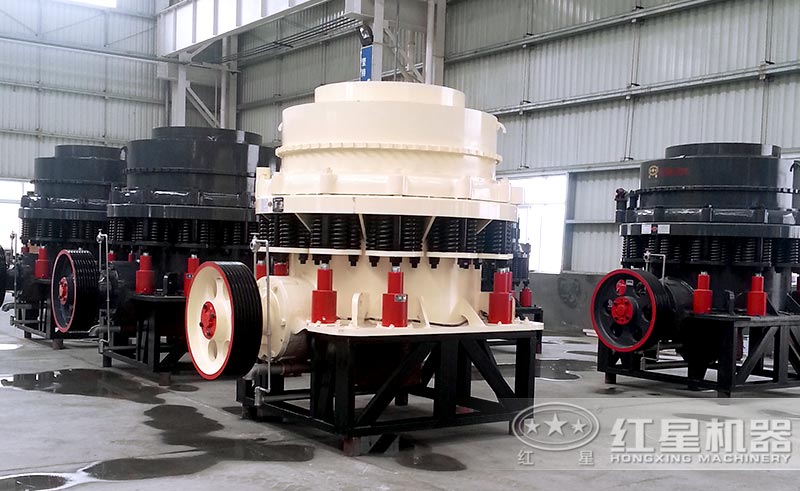 全液壓、復(fù)合式以及彈簧式圓錐破碎機(jī)工作原理一樣，結(jié)構(gòu)自成一體
