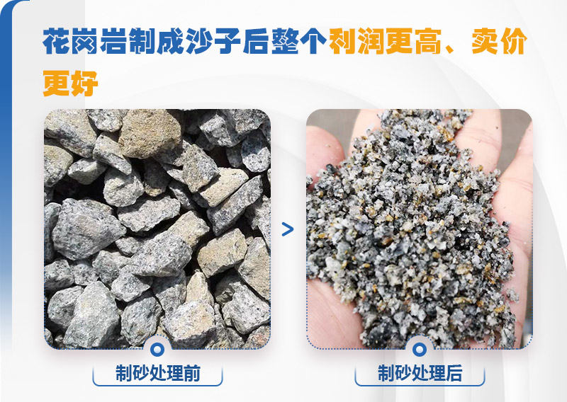 花崗巖制砂銷(xiāo)路廣利潤(rùn)高