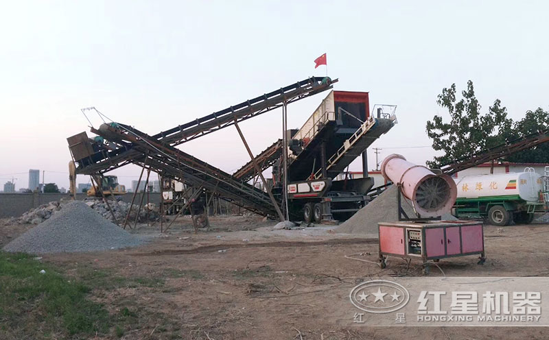 輪胎移動(dòng)式建筑垃圾處理設(shè)備全套配置