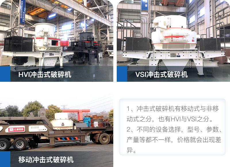 沖擊式破碎機設(shè)備不同價格不同