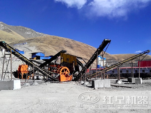 新型節(jié)能洗砂機(jī)現(xiàn)場實例