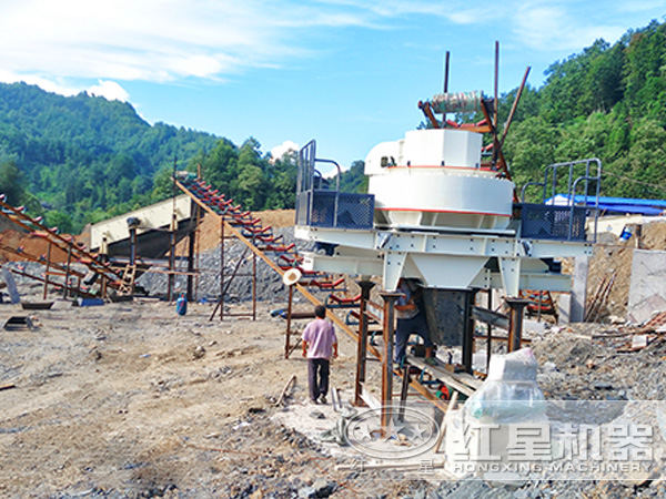 450t/h礦石HVI制砂機(jī)作業(yè)現(xiàn)場