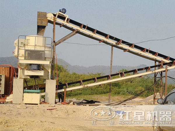 HVI制砂機(jī)現(xiàn)場(chǎng)作業(yè)圖