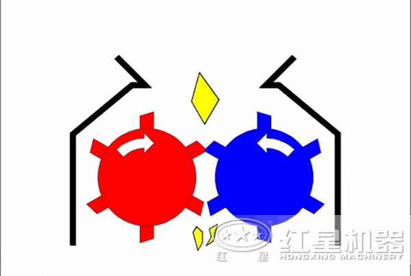齒輥破碎機(jī)原理圖