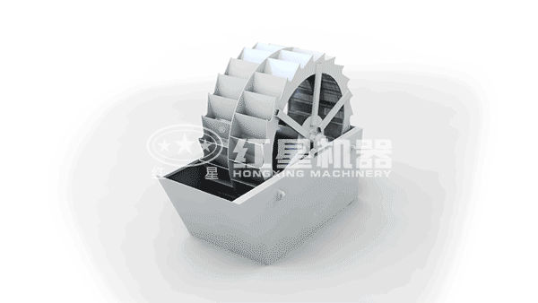 2914洗砂機清洗砂石作業(yè)展示