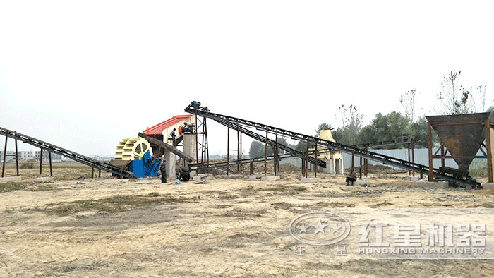 固定式作業(yè)的全套機(jī)制砂生產(chǎn)線