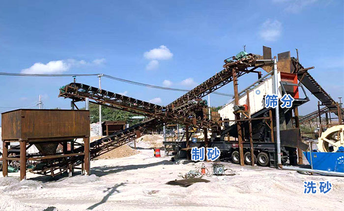 小型移動(dòng)一體式制砂機(jī)
