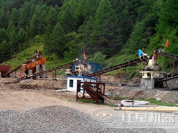 機(jī)制砂生產(chǎn)線現(xiàn)場
