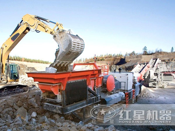 建筑垃圾破碎站機身靈活、占地小
