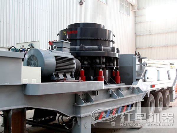 車載碎石機(jī)：圓錐式移動(dòng)破碎站